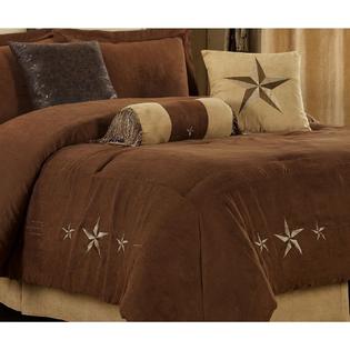 French Impression Star Laredo Brown Antique 7 Piece Comforter Set