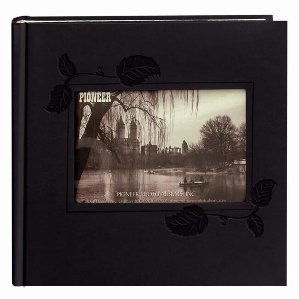 Pioneer Photo Albums Pioneer 200-pocket Black Leatherette Photo Album (Pack of 2)
