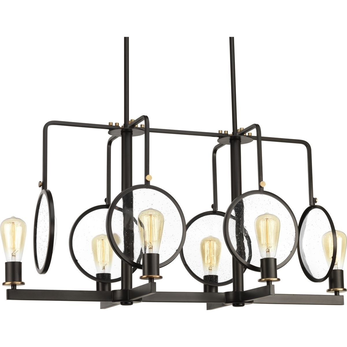 Replacement Glass For Progress Lighting Progress Lighting Looking Glass Collection 6 Light Antique Bronze Chandelier