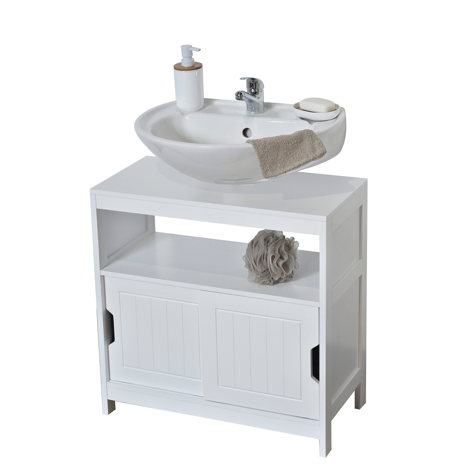 Storage For Under Pedestal Sink Evideco Free Standing Non Pedestal Under Sink Storage Vanity Cabinet Cap Ferret Wood White
