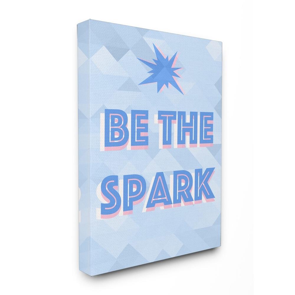 Stupell Industries  Be The Spark  Geometric Canvas Wall Art