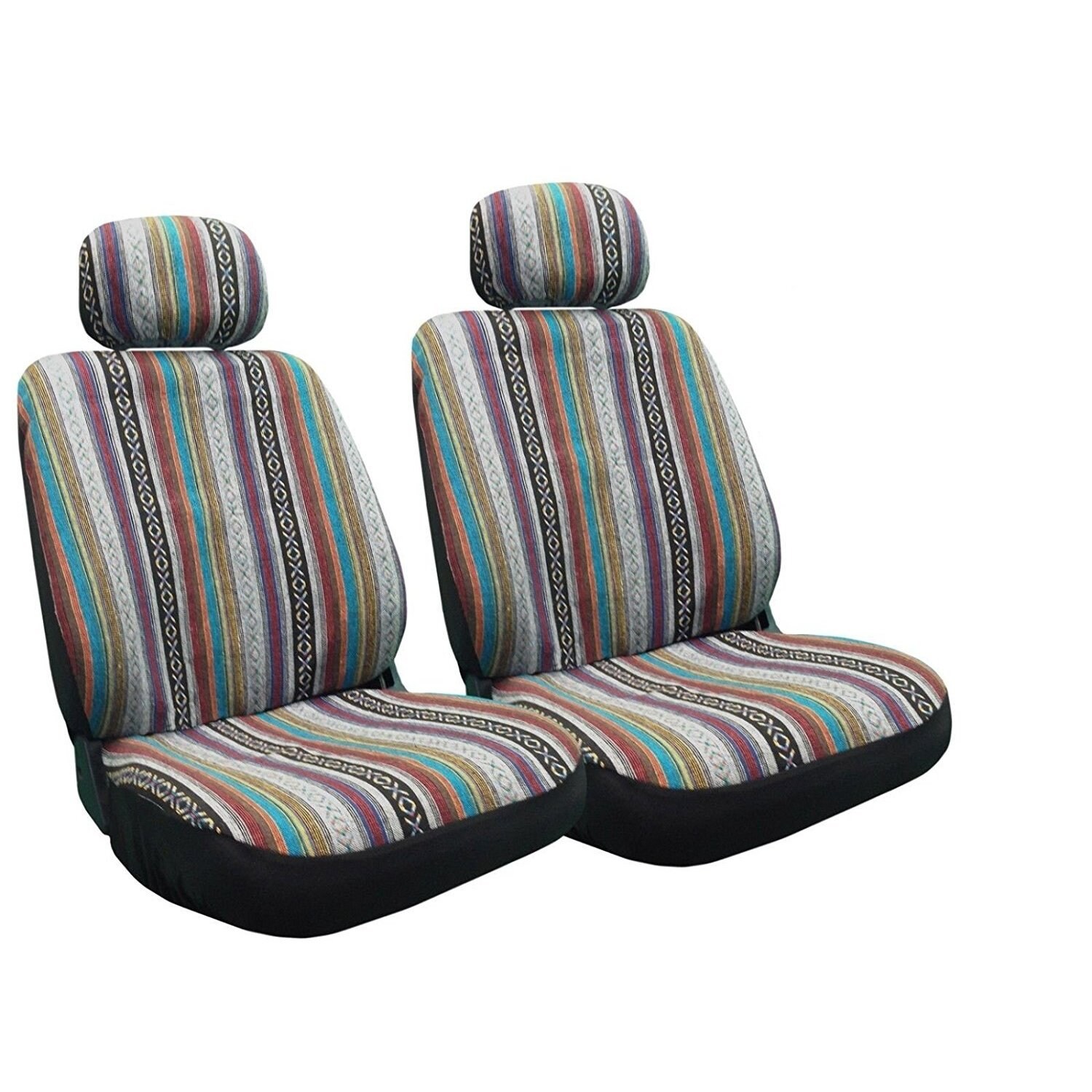 Unique Imports Baja Inca Seat Covers Pair Front Row Saddle Blanket For Nissan Sentra