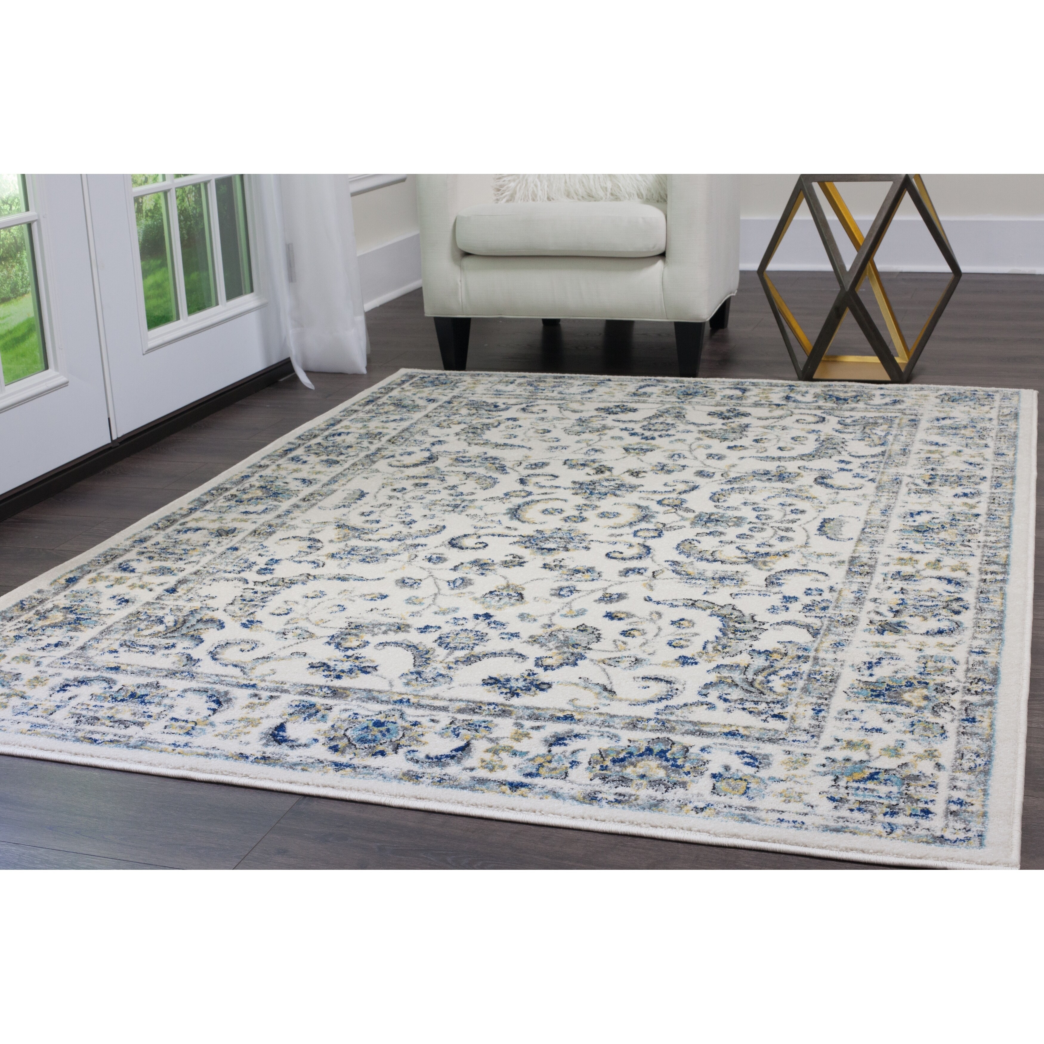 Area Rugs Accent Sears Home Dynamix Vintage Ivory Traditional Area Rug 7 9 X 10 2