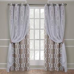 Sheer Curtains Panel Window In Olive Green