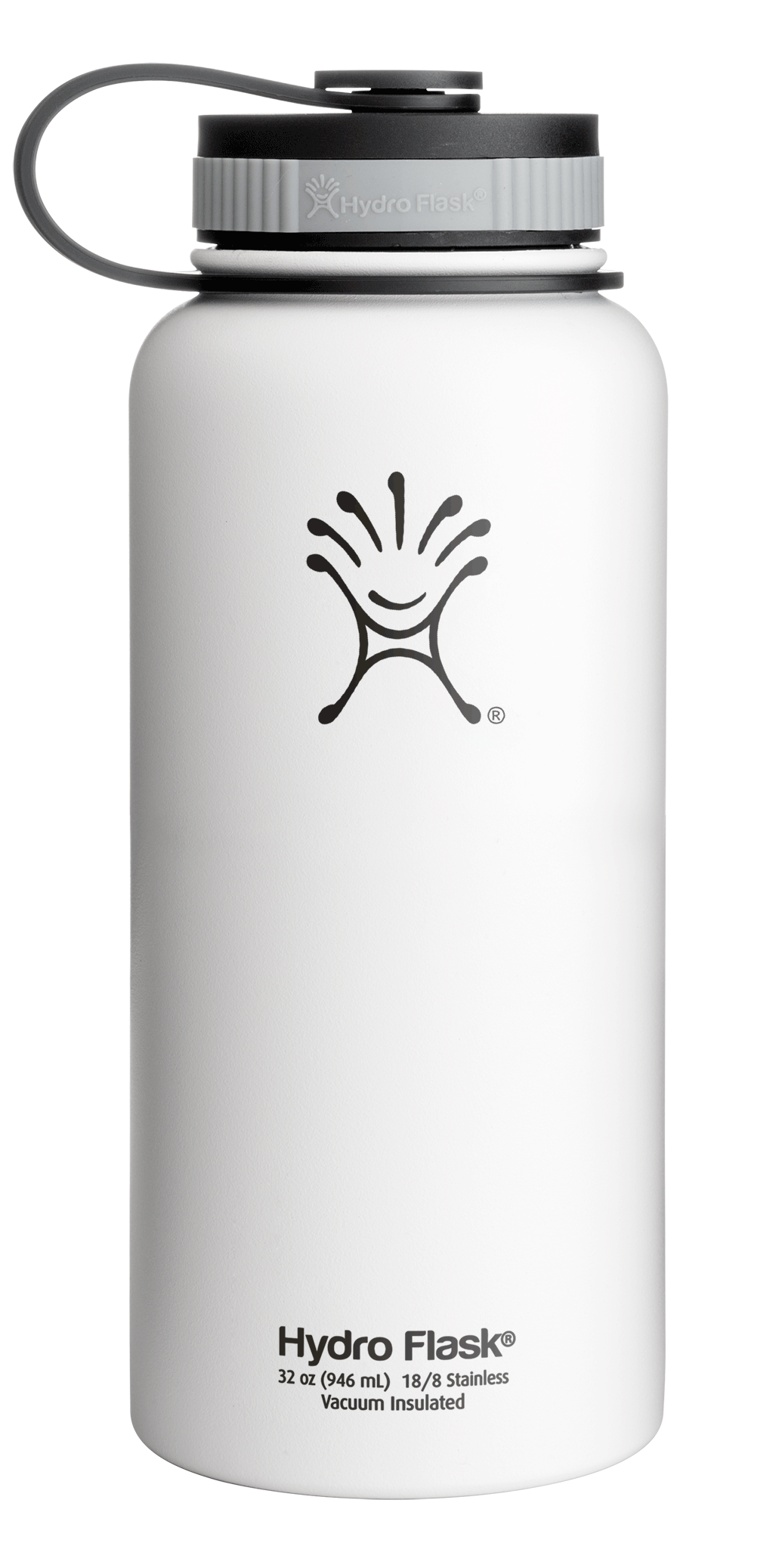 UPC 810497020074 product image for Arctic White Hydro Flask Insulated Water Bottle - 32 oz Wide Mouth | upcitemdb.com