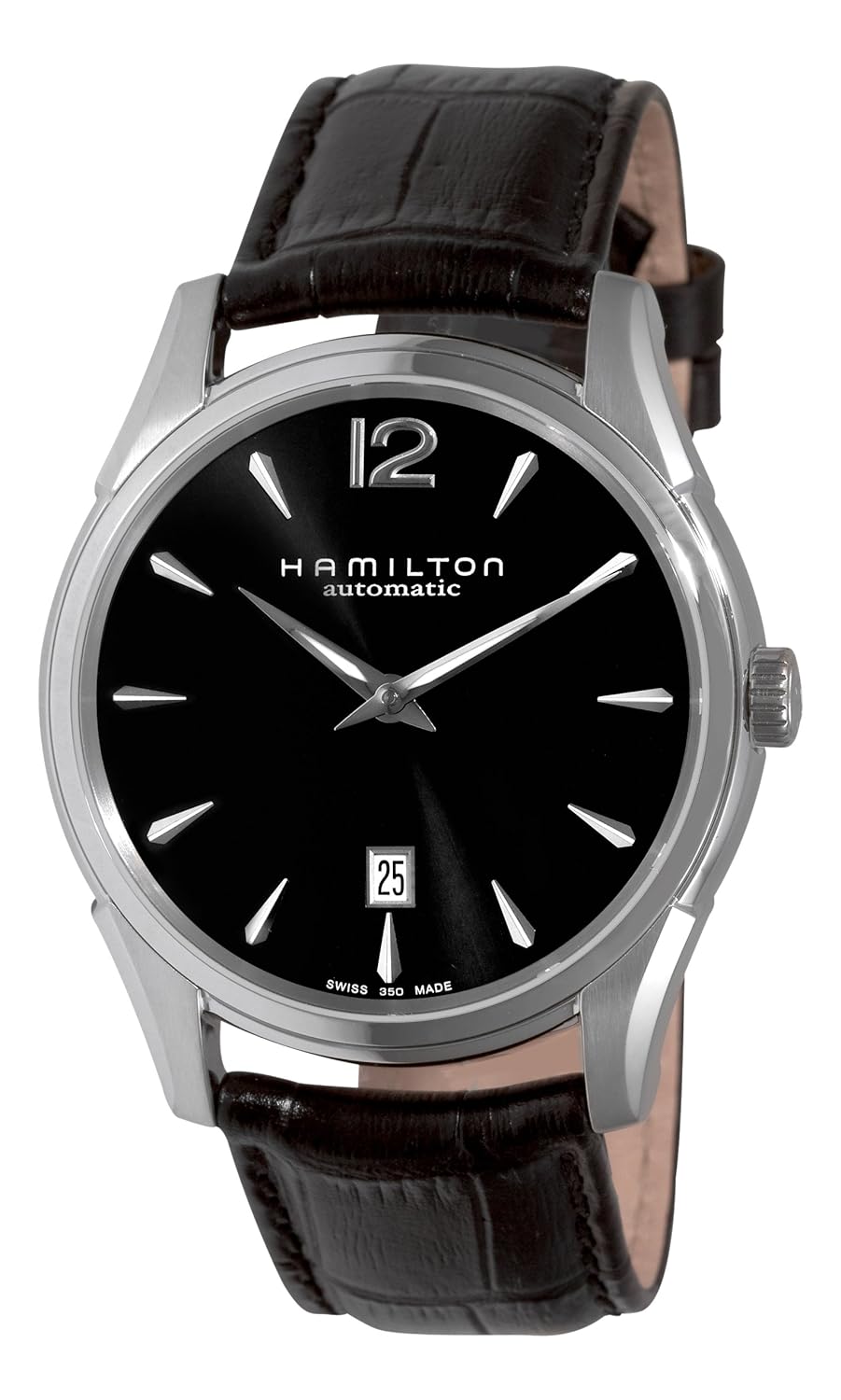 Hamilton Men's H38615735 Jazzmaster Slim Black Dial Watch at Sears.com