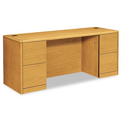 HON 10700 Series Kneespace Credenza with Full-Height Pedestals