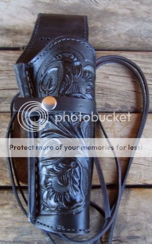 west NEW! Black Leather Single Western Tooled Right Handed Cowboy Holster for 22 cal, 38/357 cal & 44/45 cal Western Gun Pistol at Sears.com