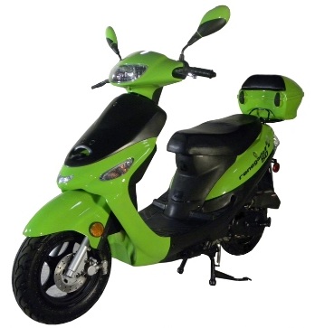 Renegade TPGS-805 GREEN Gas 49cc Moped Scooter w/ Rear Mounted Storage Trunk at Sears.com