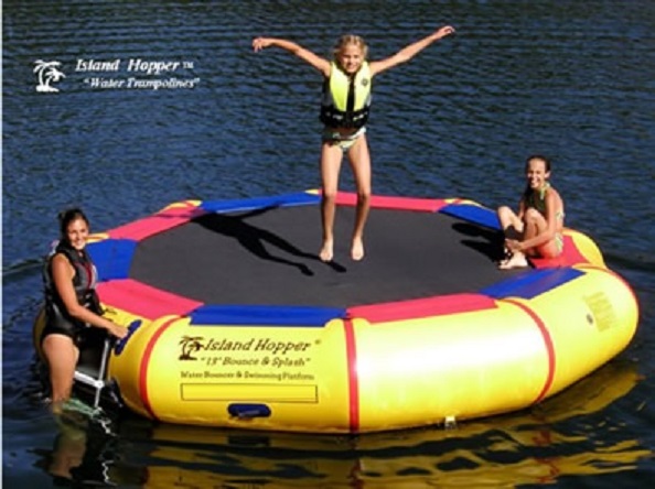 Island Hopper 13'BSPLASH Bounce & Splash 13' Padded Water Bouncer Trampoline at Sears.com