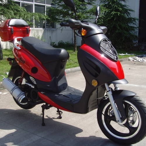 Peace Sports Dash TPGS-804 RED Gas 150cc Moped Scooter w/ Rear Mounted Storage Trunk at Sears.com