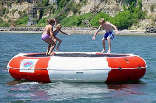 Maxxon Inflatables Maxxon TR-40 17' Diameter 14' Jump Surface In-flatable Water Trampoline at Sears.com