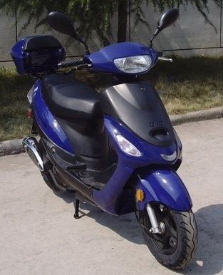 Renegade TPGS-805 BLUE Gas 49cc Moped Scooter w/ Rear Mounted Storage Trunk at Sears.com