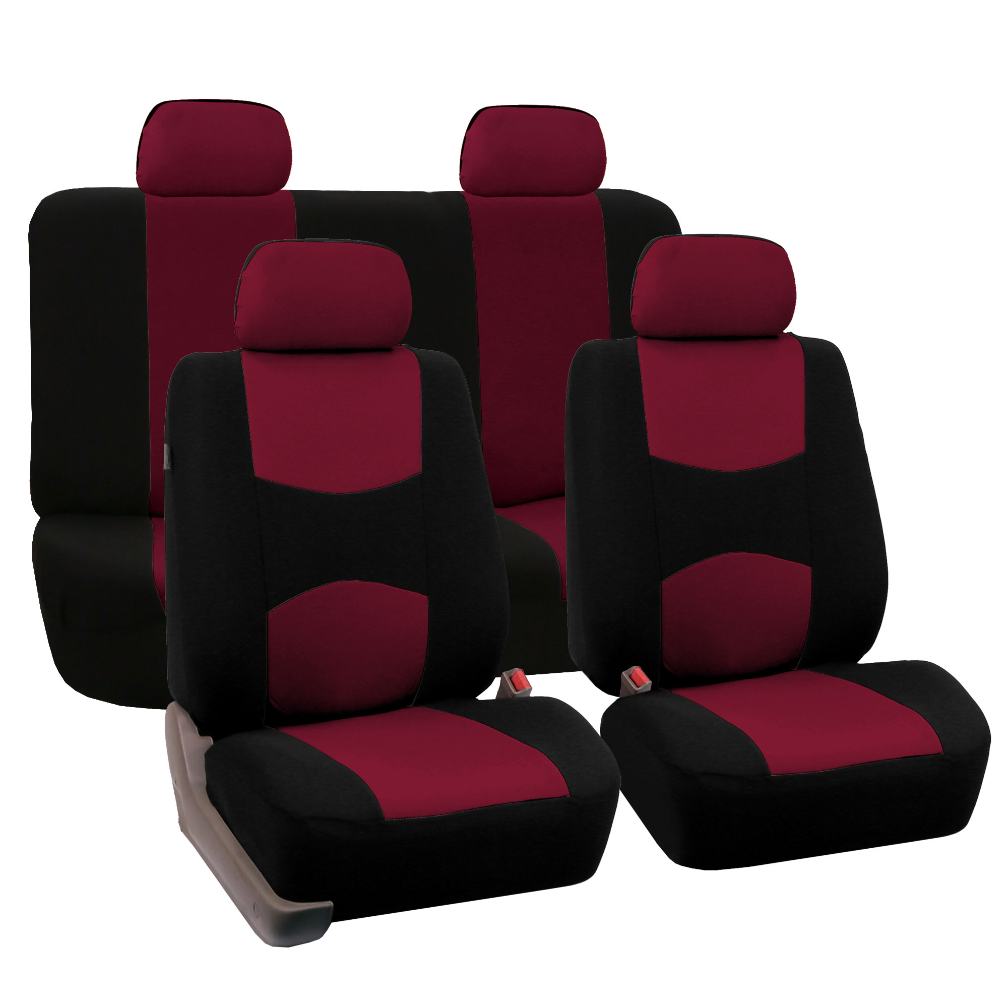 Car Seat Covers Truck Sears Fh Group Burdy Black Flat Cloth Auto Seat Covers Full Set For Mazda 5