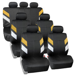 FH Group Neoprene 3 Row Seat Covers For Auto Sedan SUV Van 7 Seaters 12 Colors