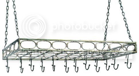 Old Dutch Antique Pewter Rect Pot Rack16 Hooks 36 x 17.75 x 3.75 at Sears.com
