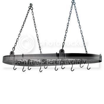Old Dutch Oiled Bronze Oval Pot Rack w/12 Hooks 36 x 18 at Sears.com