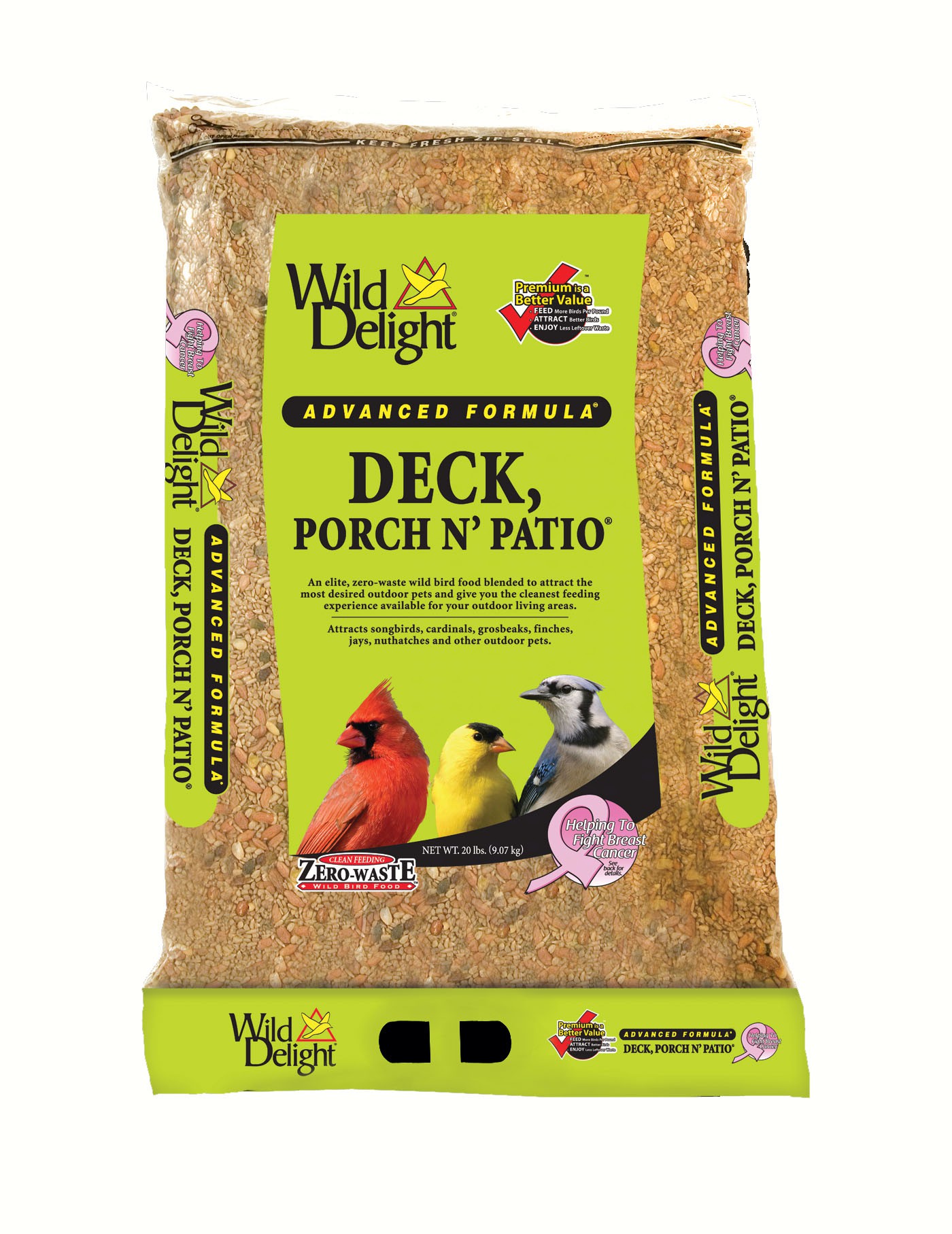 (Incomplete)Wild Delight Advanced Formula Deck Porch N Patio Bird Seed - 20lb Bag