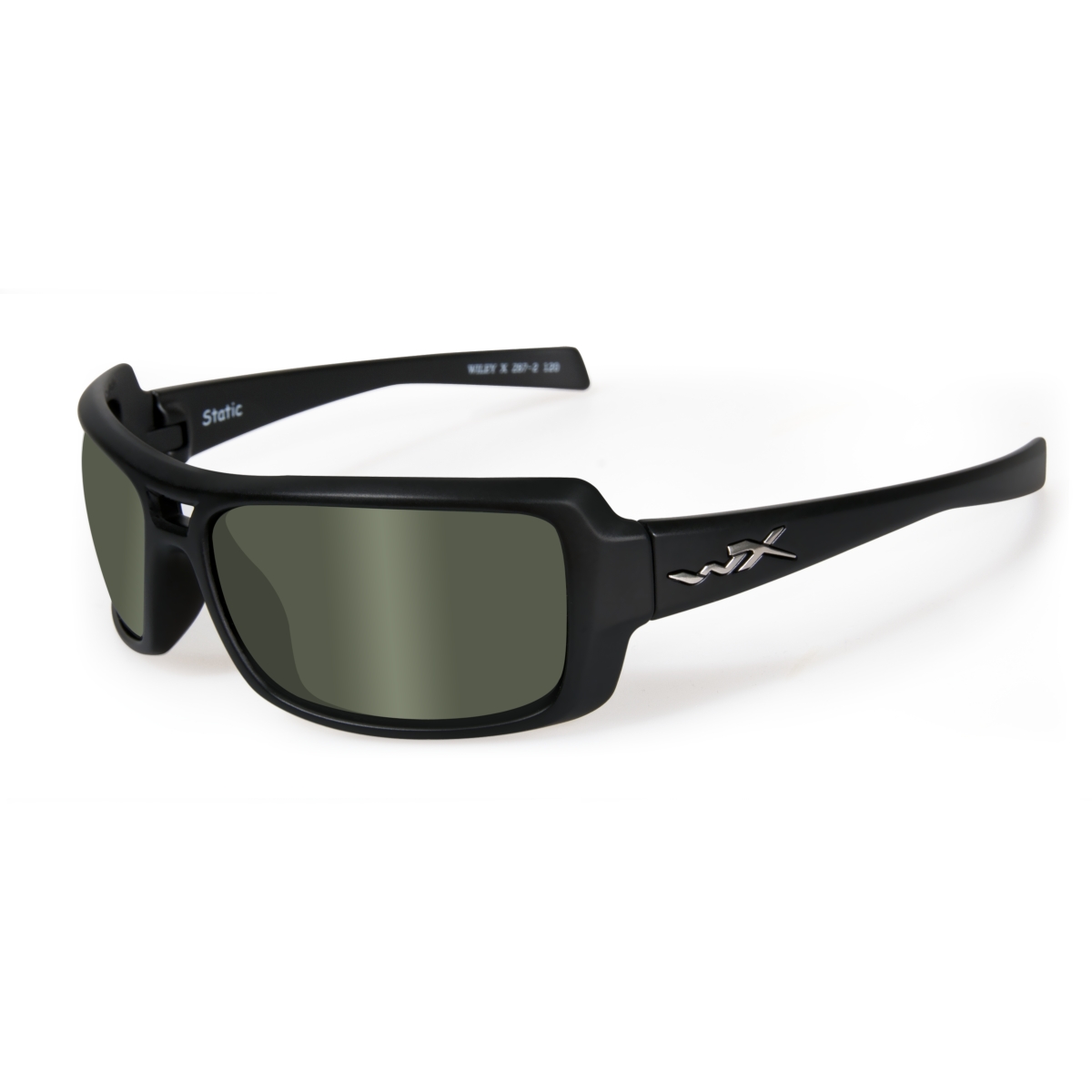UPC 712316011549 product image for Wiley X Static Polarized Smoke Green Lens/Matte Black Frame Sunglasses | upcitemdb.com