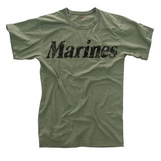 Rothco Vintage US Marines Distressed T-shirt, Olive Drab Rothco Vintage US Marines Distressed T-shirt, Olive Drab