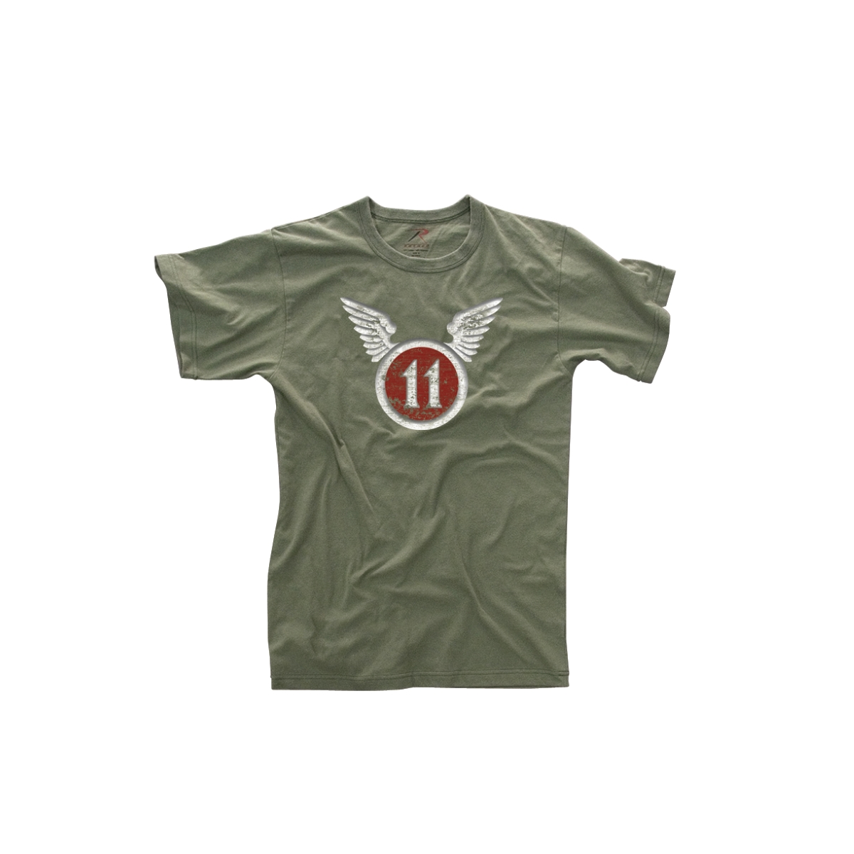 Rothco Vintage 11th Airborne Distressed T-shirt, Olive Drab Rothco Vintage 11th Airborne Distressed T-shirt, Olive Drab