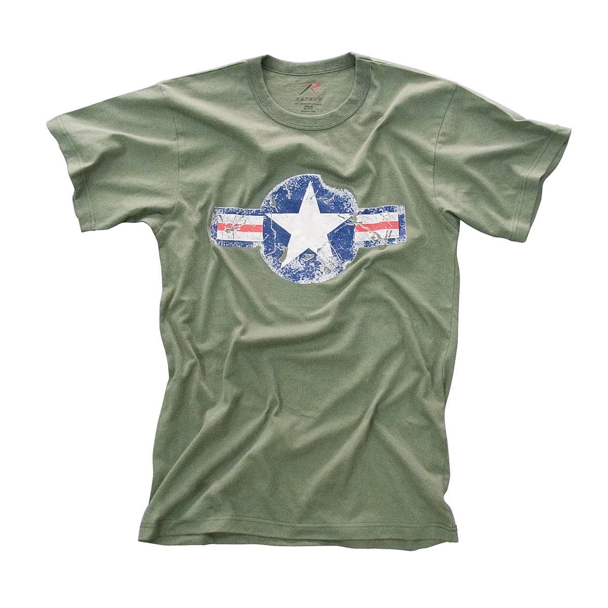 Rothco Vintage Army Air Corp Distressed T-shirt, Olive Drab Rothco Vintage Army Air Corp Distressed T-shirt, Olive Drab