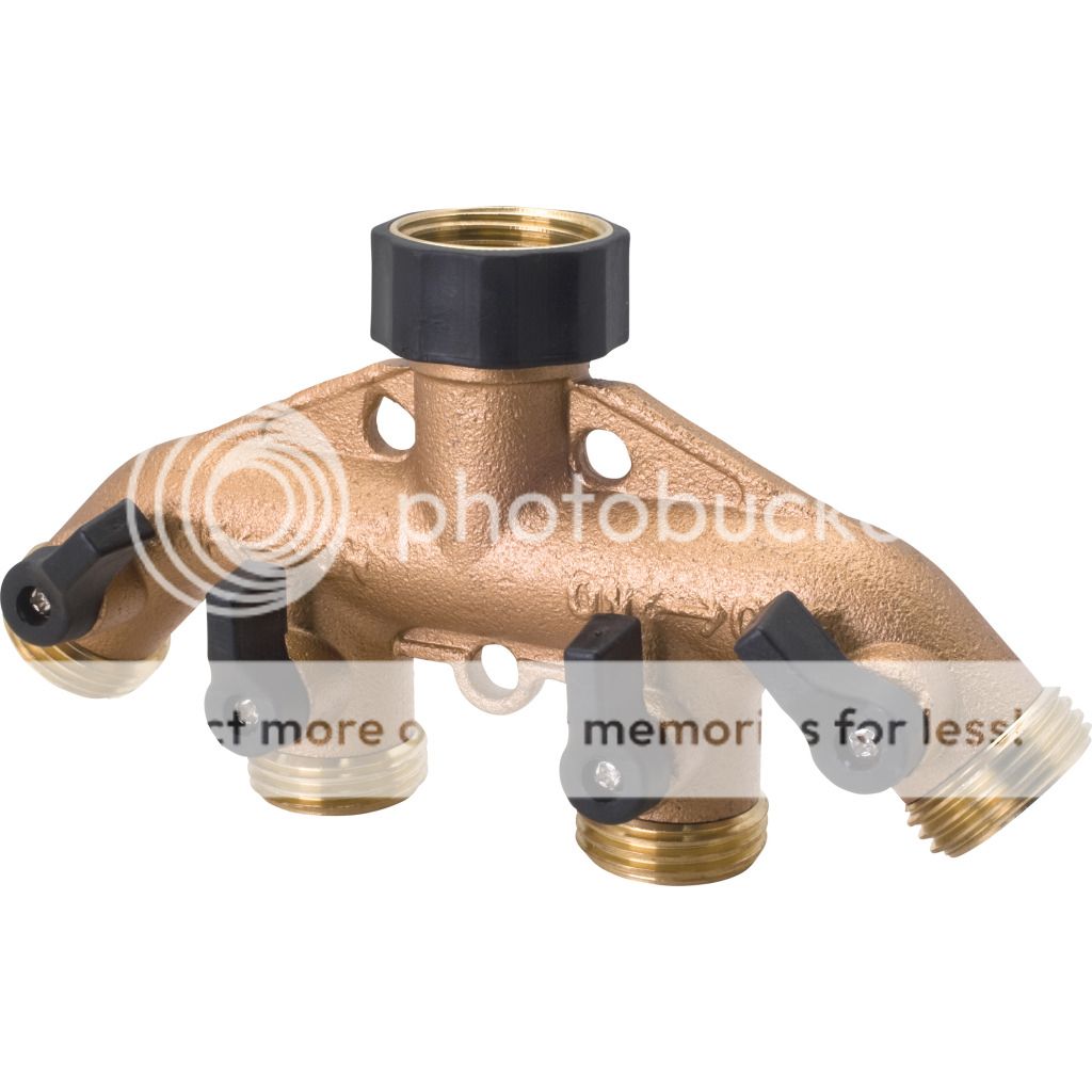 Melnor 4 Way Metal Hose Connector W/ Shut Off Valves at Sears.com