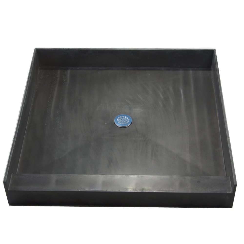 Tile Redi 4848CBO Shower Pan with Integrated Center PVC Drain, 48-Inch Depth by 48-Inch Width at Sears.com