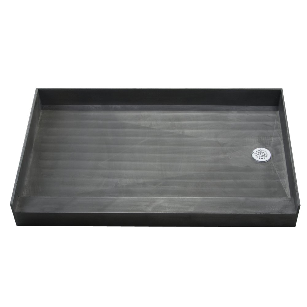 Tile Redi 3760RBO Shower Pan with Integrated Right Hand Side PVC Drain, 37-Inch Depth by 60-Inch Width at Sears.com