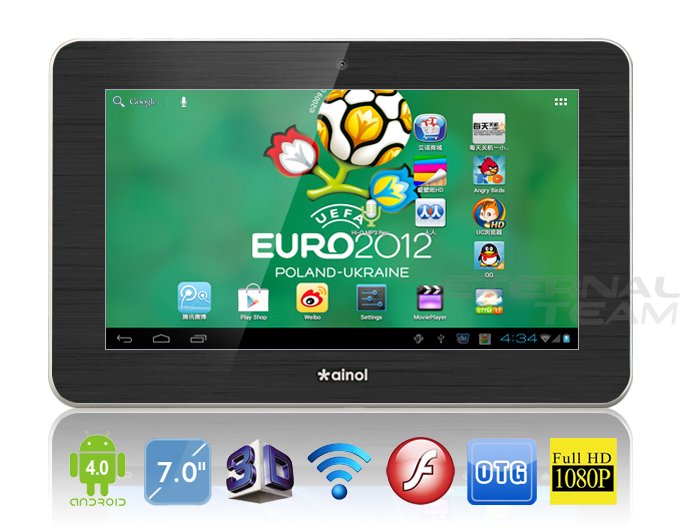 Hyundai Ainol Novo 7 Mars White 7" Android 4.0 Tablet PC 1024x600px WIFI Camera 1GB RAM 8GB Capacitive by Hyundai at Sears.com