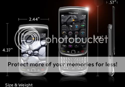 Blackberry NEW BlackBerry 9800 Torch Unlocked Phone. at Sears.com