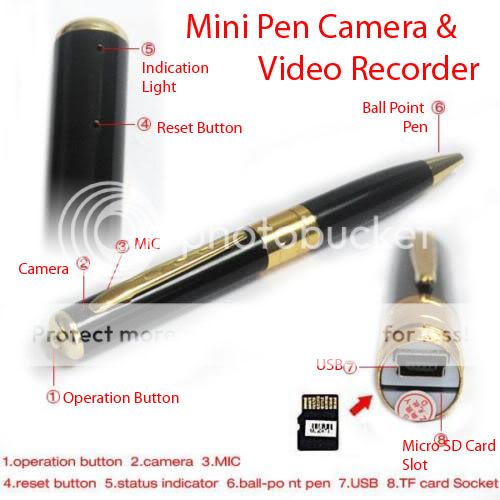 E-tech Mini DVR Spy Pen 16 GB 16 Hours Camera Audio Video Recorder Retail Box at Sears.com