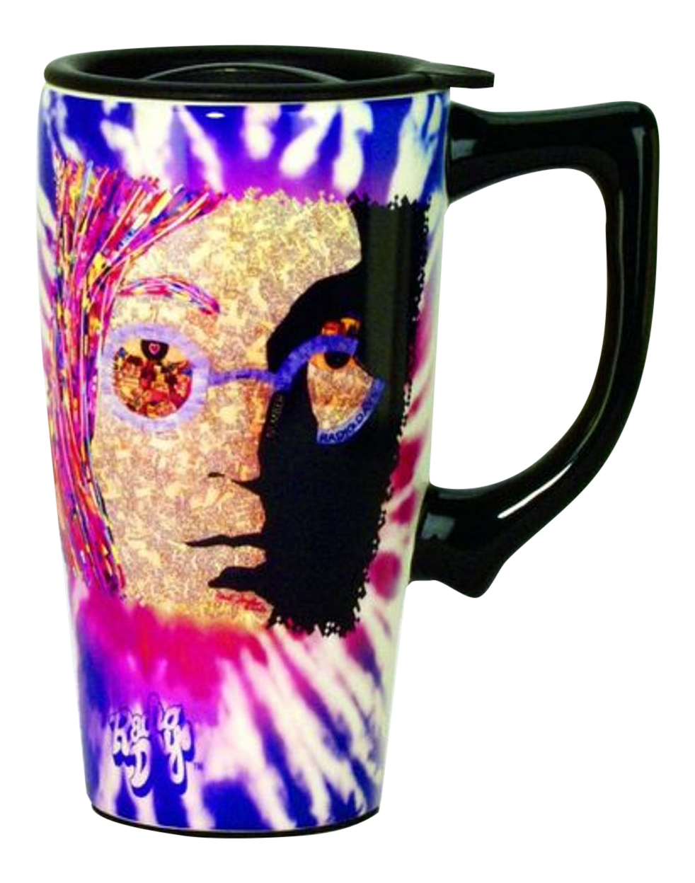 SPOONTIQUES Beatles Musician Lennon Travel Mug Ceramic Coffee Latte Tea 16 Ounce SPOONTIQUES Beatles Musician Lennon Travel Mug Ceramic Coffee Latte Tea 16 Ounce