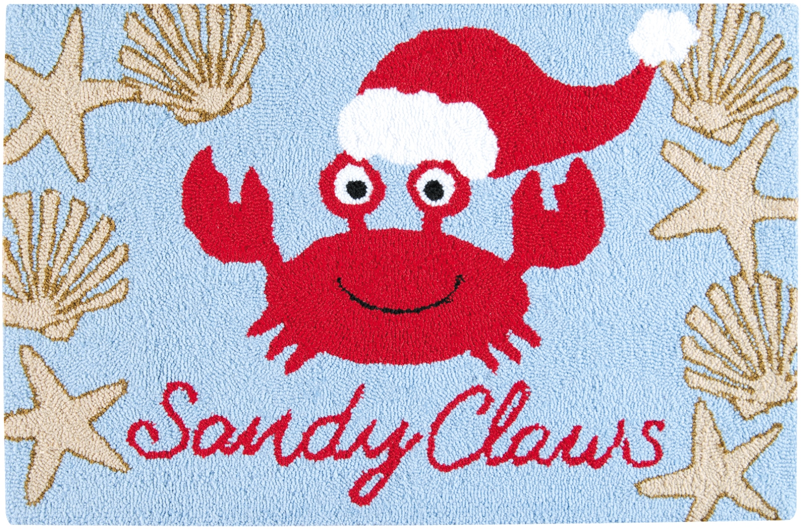 C&F Enterprises Sandy Claws Red Crab in Santa Hat 34 x 22 Inch Holiday Floor Mat Accent Rug C&F Enterprises Sandy Claws Red Crab in Santa Hat 34 x 22 Inch Holiday Floor Mat Accent Rug