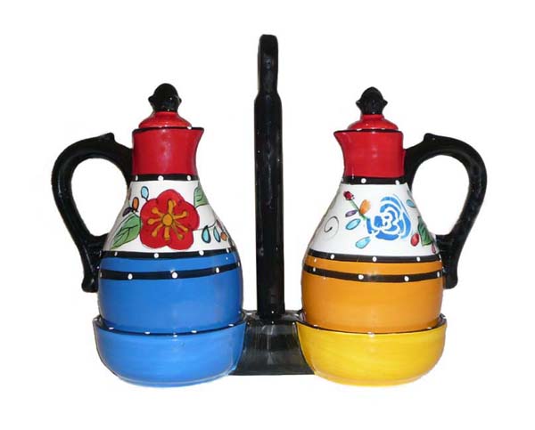 ecWorld Viva Collection Deluxe Hand-Painted Oil and Vinegar Set at Sears.com