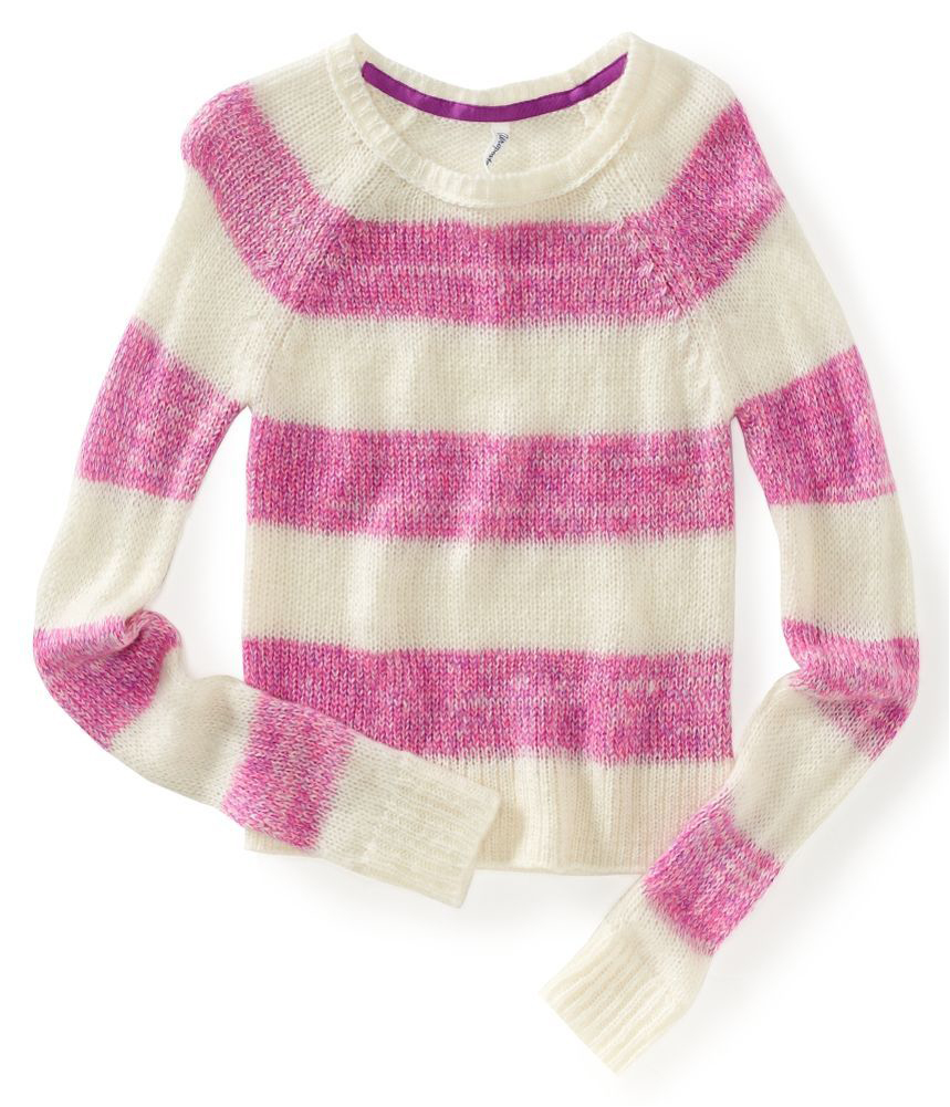 A�ropostale womens ls raglan crew neck striped sweater - Style # 8702 at Sears.com