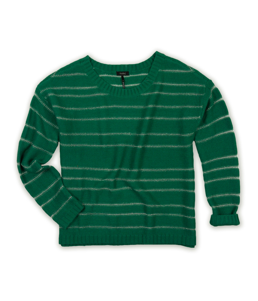 Nollie Nollie Womens Metallic Stripe Knit Sweater Nollie Nollie Womens Metallic Stripe Knit Sweater
