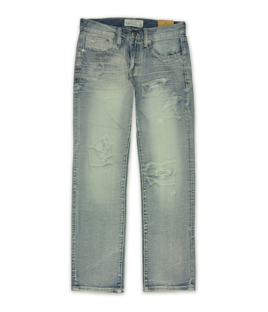 Ecko Unltd. Mens Destroyed Crystal Wsh Faded Straight Leg Jeans Ecko Unltd. Mens Destroyed Crystal Wsh Faded Straight Leg Jeans