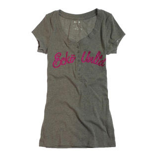 Ecko Unltd. Ecko Unltd. Womens 7 Button Henley Shirt Ecko Unltd. Ecko Unltd. Womens 7 Button Henley Shirt