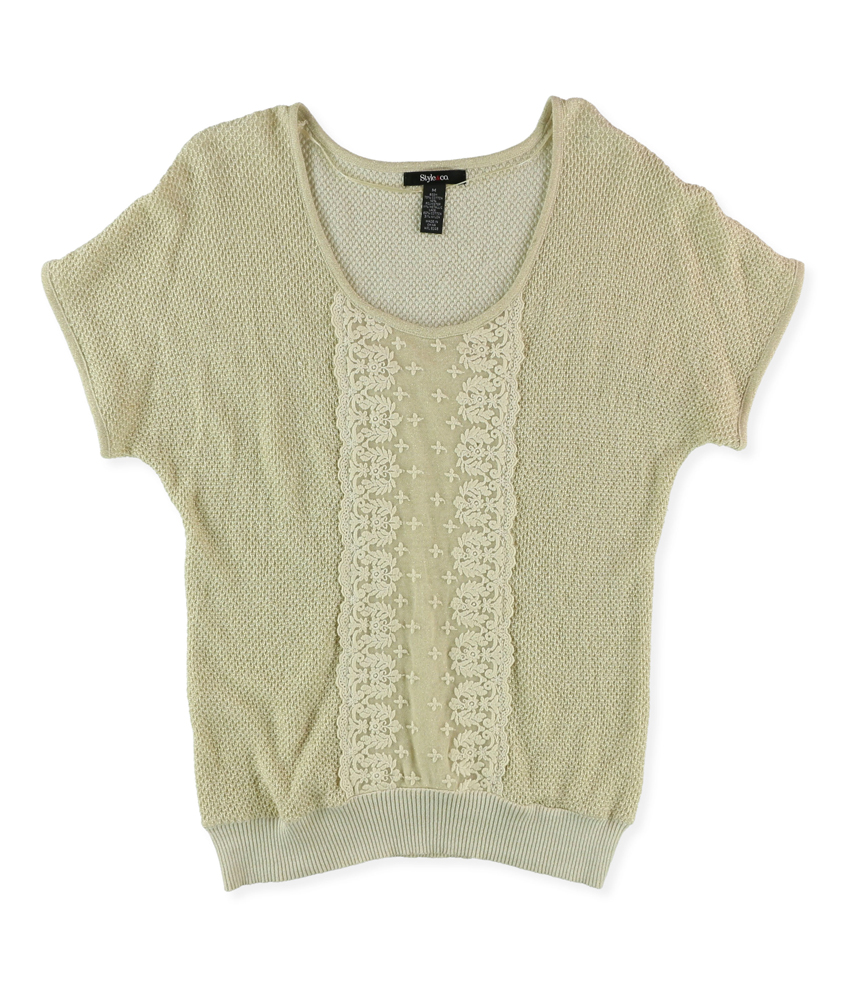Style&co. Womens Lace Pullover Sweater Style&co. Womens Lace Pullover Sweater