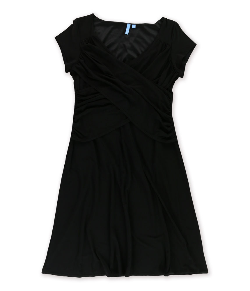b-slim B-Slim Womens Ruched A-line Dress b-slim B-Slim Womens Ruched A-line Dress
