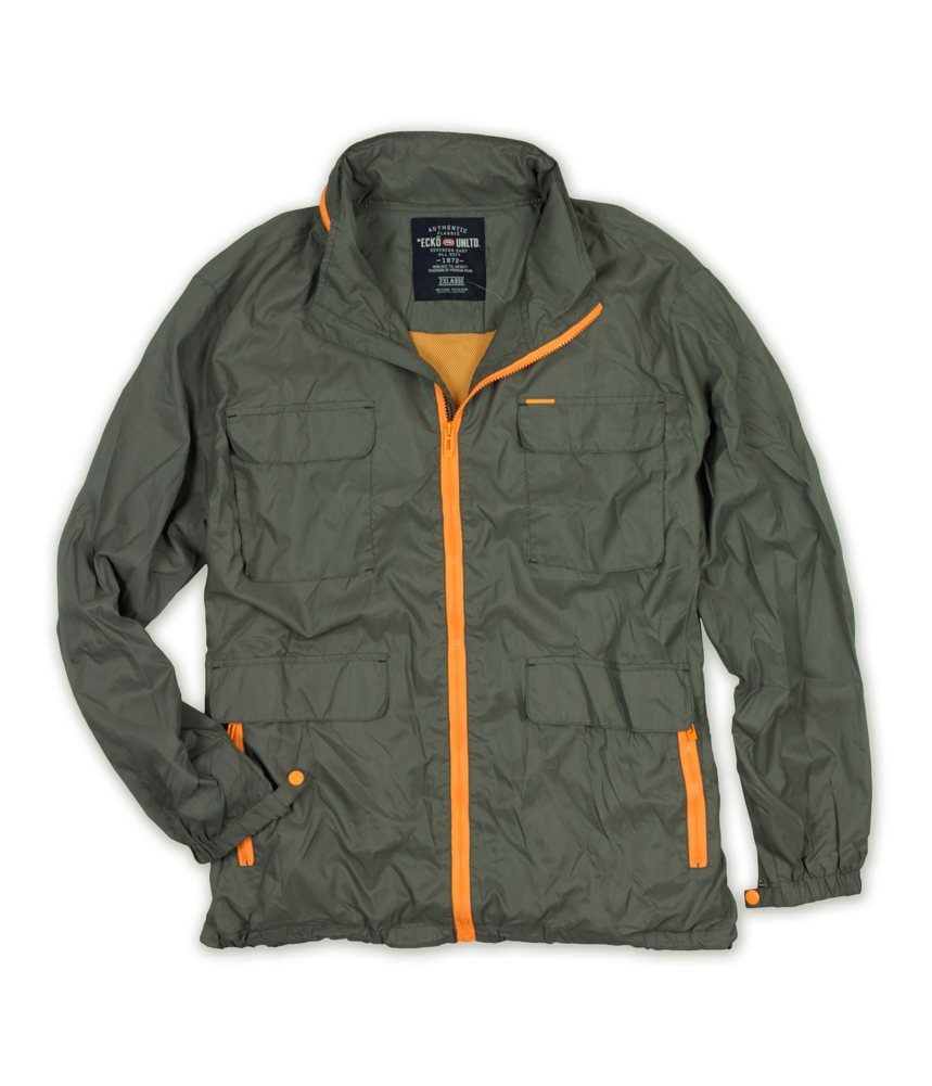Ecko Unltd. Ecko Unltd. Mens Nylon Full Zip Hooded Windbreaker Jacket Ecko Unltd. Ecko Unltd. Mens Nylon Full Zip Hooded Windbreaker Jacket