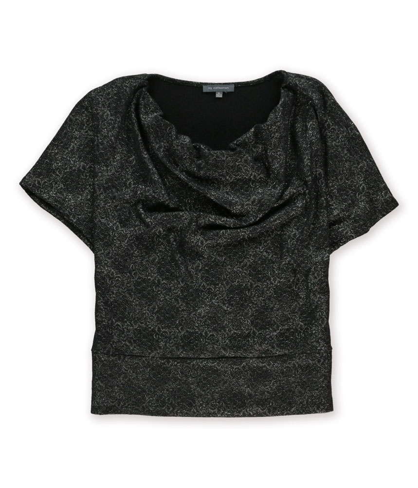 NY Collection Womens Shiny Pullover Blouse NY Collection Womens Shiny Pullover Blouse