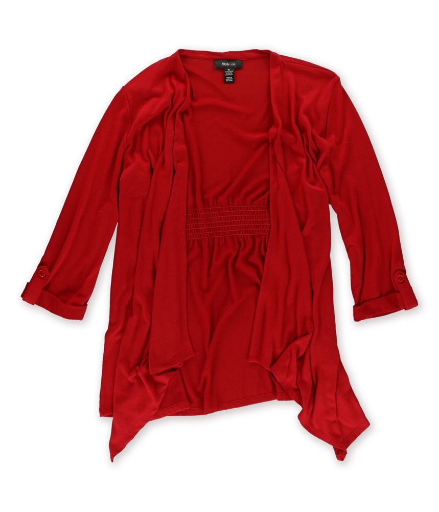 Style&co. Womens Drape Cardigan Sweater Style&co. Womens Drape Cardigan Sweater