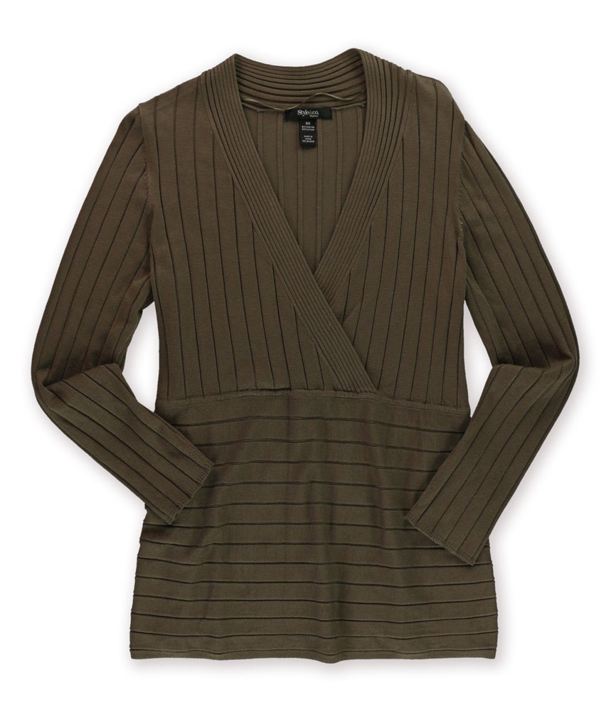 Style&co. Womens Plus Size Ribbed Pullover Sweater Style&co. Womens Plus Size Ribbed Pullover Sweater