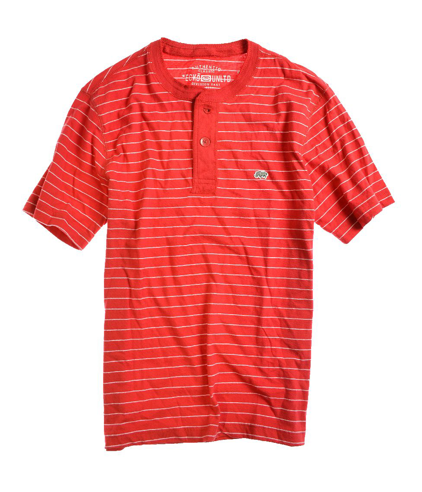 Ecko Unltd. Mens Captain Jack Stripe Henley Shirt Ecko Unltd. Mens Captain Jack Stripe Henley Shirt