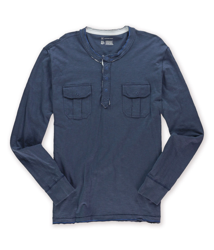 I-N-C International Concepts Mens Pocket Henley Shirt I-N-C International Concepts Mens Pocket Henley Shirt