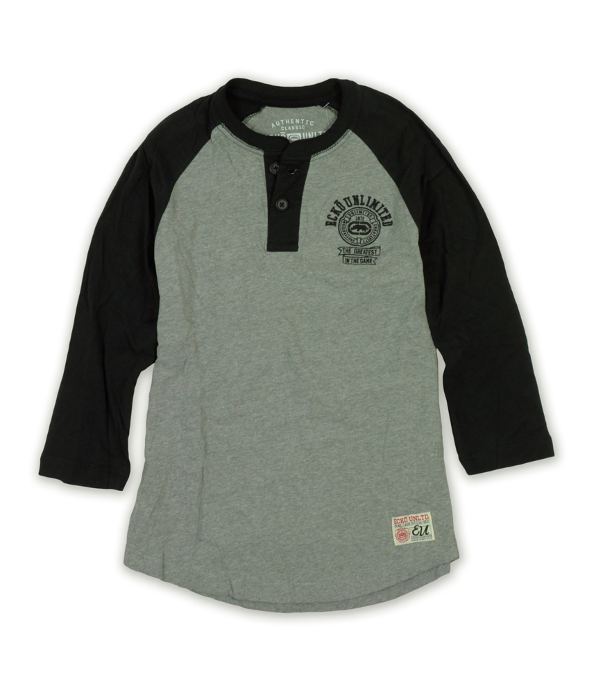 Ecko Unltd. Mens Greatest In The Game Baseball Henley Shirt Ecko Unltd. Mens Greatest In The Game Baseball Henley Shirt