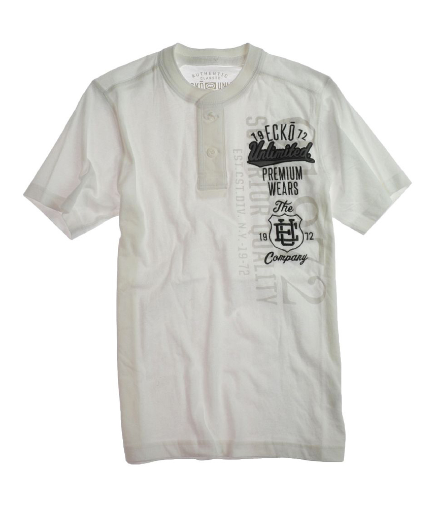 Ecko Unltd. Mens Heavy Hitter Bttn Neck Henley Shirt Ecko Unltd. Mens Heavy Hitter Bttn Neck Henley Shirt