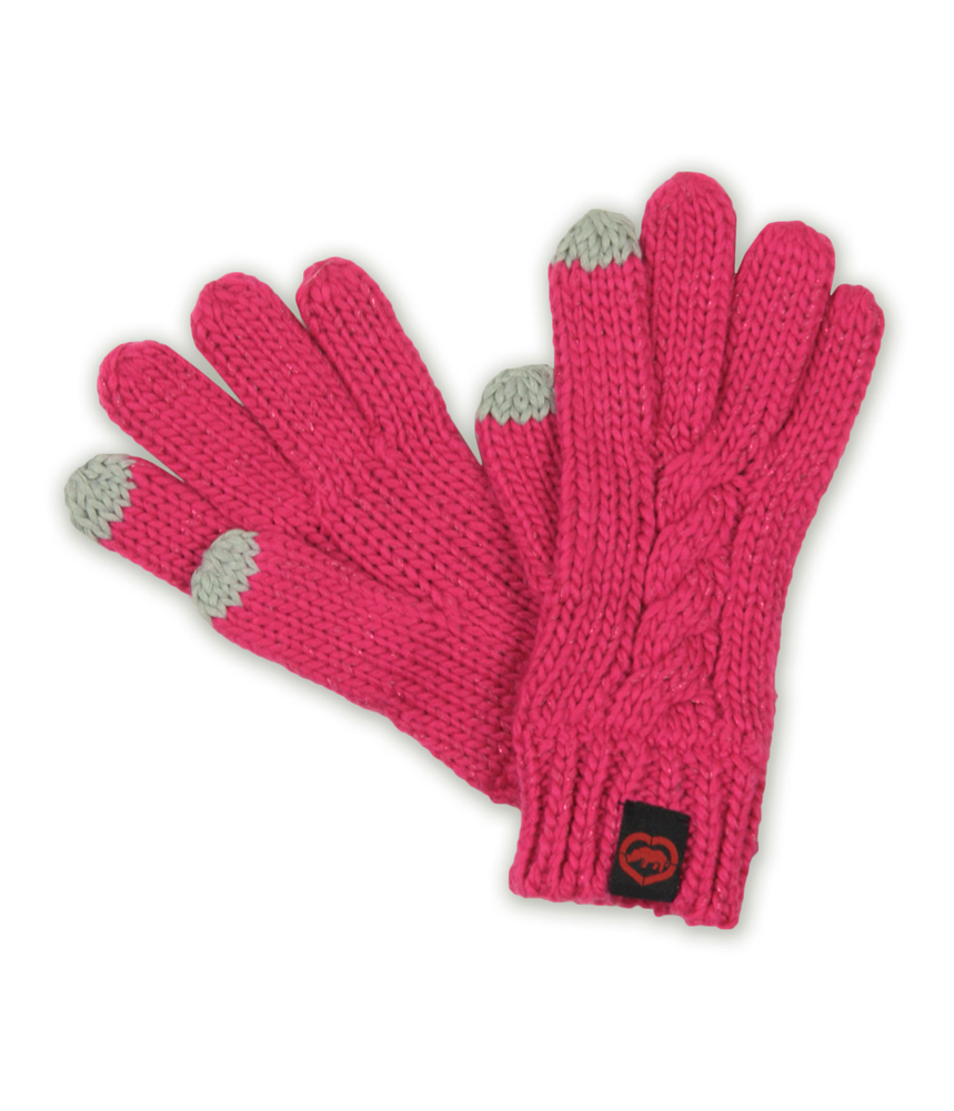 Ecko Unltd. Womens Chunky Metallic Itouch Knit Gloves Ecko Unltd. Womens Chunky Metallic Itouch Knit Gloves